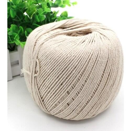 Cotton Rope Thread White Thread Ball Cotton Zongzi Thread Tapestry Handmade DIY Braided Three-strand Absorbent Rope