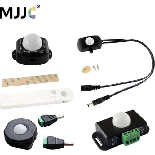 12V PIR Sensor 24V 5V DC12V Motion Sensor Movement Detector Automatic Switch ON OFF Timer Infrared Motion Sensor Light Switch 5V