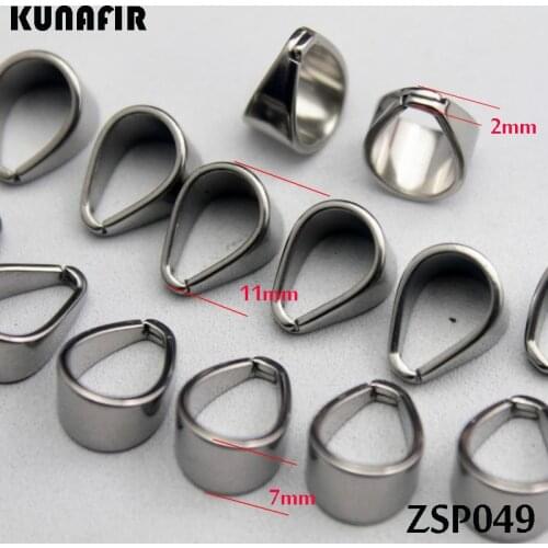 300pcs Crisscross teeth 7mm stainless steel hook pandent pendants necklace accessories jewelry DIY parts ZSP049