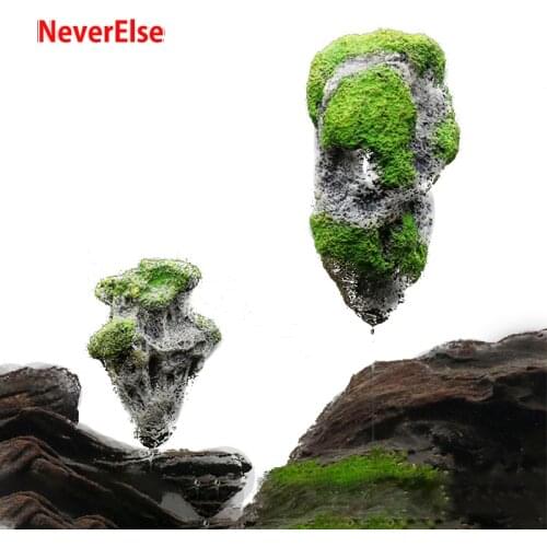 Aquarium Suspended Stone Artificial Floating Pumice Flying Rock Ornament S/M/L 3 Sizes Fish Tank Decoration Aquatic Landscape