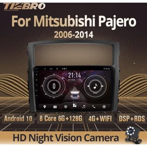 TIEBRO 2Din Android10.0 Car Radio For Mitsubishi Pajero 2006-2014 Stereo Receiver GPS Navigation Car Receiver DSP Auto Radio IGO