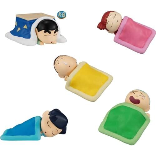 Bandai 56333 Gashapon Crayon Shin-Chan Sleep Team 02 Modeling Ornaments Nohara Shinnosuke Anime Toys