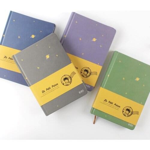 A5 New Arrival Vintage Little Prince Notebook Color Paper Hardcover Diary Book School Office Supplies Stationery Journal