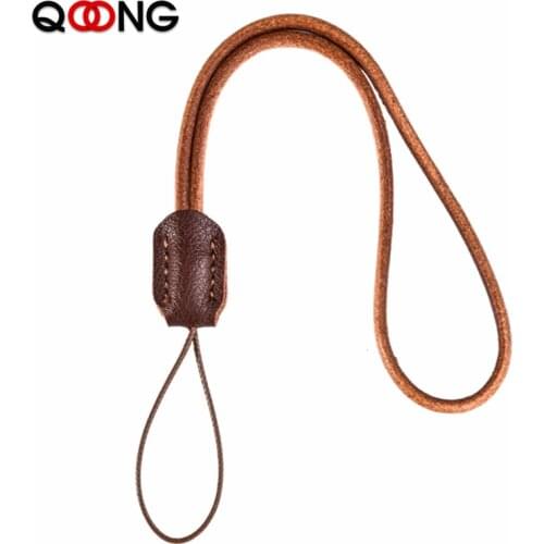 Manual Weaving Retro Rope Key Chain Holder Calfskin Rope Phone Lanyard Key Ring 100% Genuine Leather Metal Car Keychain M01