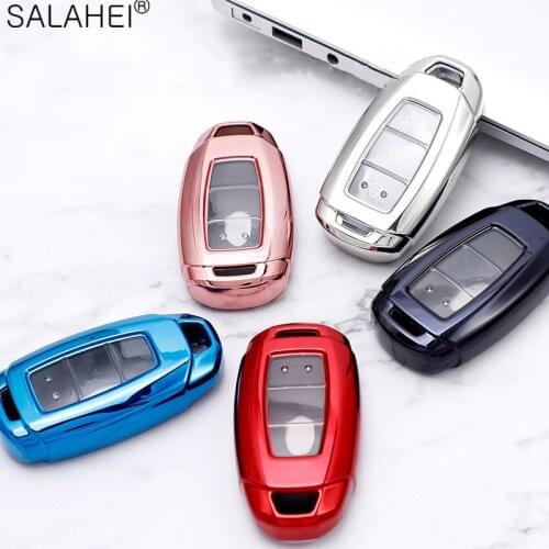 Decoration TPU Car Key Case Cover For Hyundai i30 Ix35 Encino Azera Accent TM Palisade Santa Fe Kona Solaris Grandeur Ig