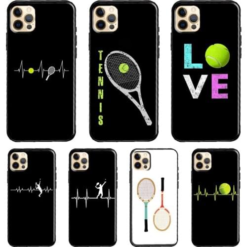 Tennis Ball Rackets Case For iPhone 11 Pro Max XS X XR 8 7 Plus SE 2020 Cover For iPhone 12 Pro Max mini