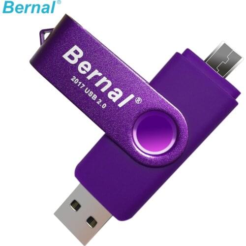 Bernal OTG USB 2.0 USB Flash drives Pen Drive for Android system 8GB 16GB 32GB 64GB 128GB External Storage 2 in 1 Pendrive