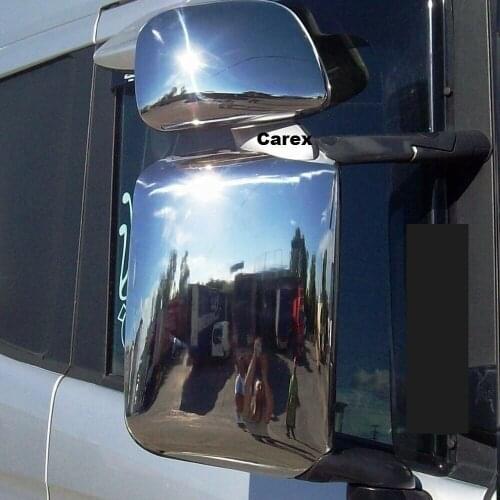 SCANIA CHROME MIRROR COVER 1998-2016 4 pcs '' SUPER POLISHED STAINLESS STEEL
