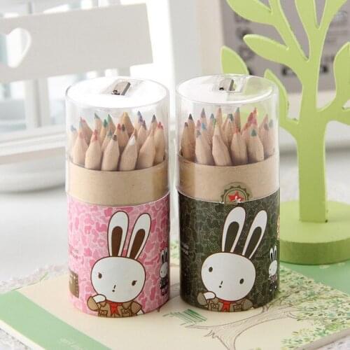 Stationery child painting solventborne colored pencils 24 different colors lead free free shipping