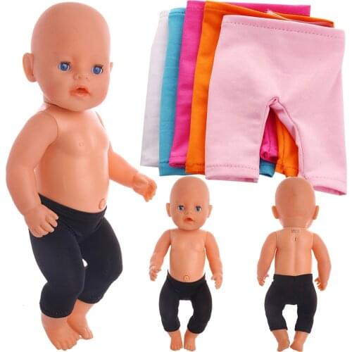 5 colors cropped pants leggings Accessories Fit 43cm - Doll & 18inch Doll Clothes Children Gift