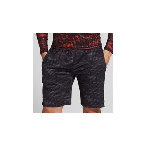 Summer Running Training Shorts Men Sports Jogging Fitness Shorts Quick Dry Mens Gym Shorts Sport Gyms Short Grey Printed