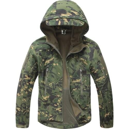 MCTP Multi-Terrain Night Camouflage Trench Coat Shark Soft Shell Insulation Tactical Windbreaker