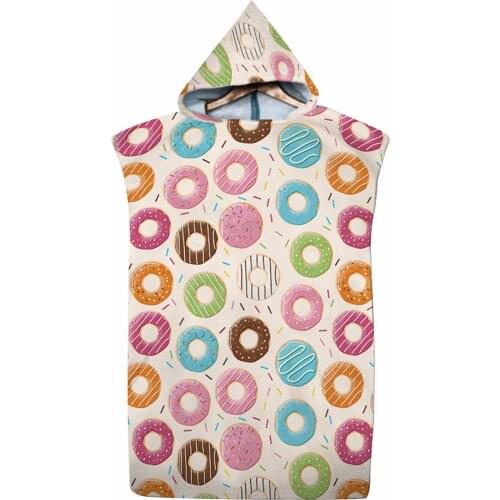 Cute Quick Dry Beach Changing Robe Adult Hooded Bath Towel Microfibre Gym Cartoon Swimming Pool Poncho Bathrobe Fitness Cloaks