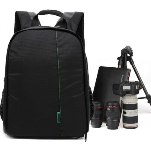 DLR Multifunctional Polyester Camera Bag Backpack Dslr SLR Camera Video Bag Digital Small Compact Soft Bag For Canon Nikon Sony