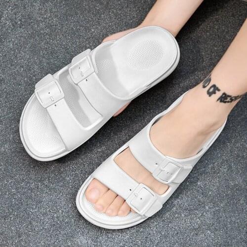 Men Slippers Mens Summer Slipper For Casual Man Shoes Flat Sandles Beach Rubber Flip Flops Sandal Roman Sandals 2021 Fashion