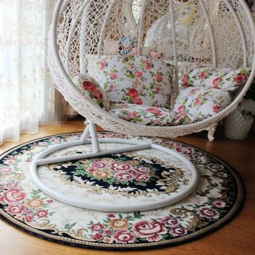 Retro Rose Pattern Floor Bathroom Carpet Bath Mat, 1 PCS Anti Slip Bathroom Mats Set ,Rug Kit Toilet Bath Carpet For Floor Decor