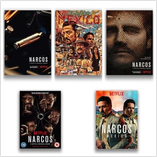 Narcos Movies Wall Stickers White Coated Paper Prints Home Decoration Livingroom Bedroom Bar Home
