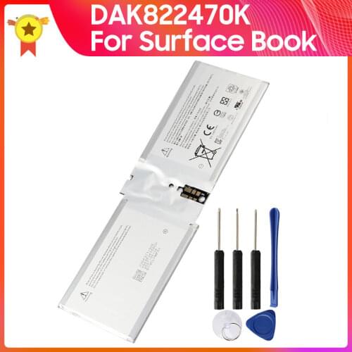 Original Genuine Battery DAK822470K for Microsoft Surface Book 1703 Replacement Battery +Tools 2387mAh