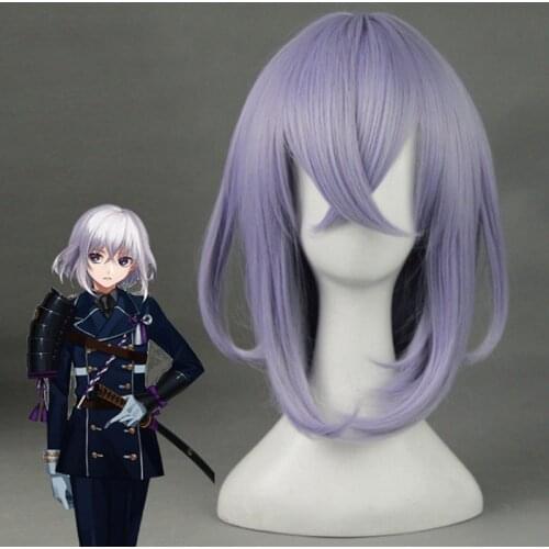Game Touken Ranbu Online Cosplay Wigs Honebami Toushirou Cosplay Synthetic Wig Hair Halloween Carnival Party Anime Cosplay Wig