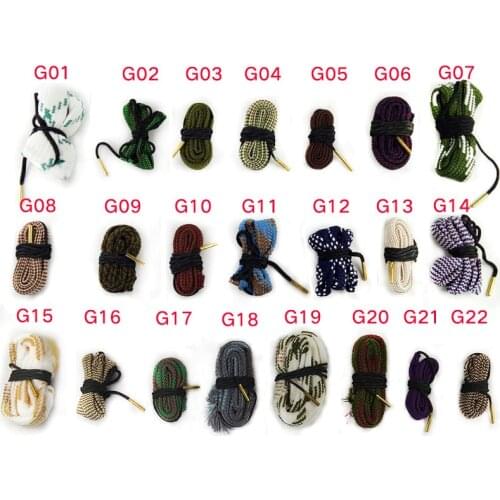 Hunting Gun Bore Cleaner rope .22 Cal.223 Cal.38 Cal& 5.56mm,7.62mm,12GA Rifle Cleaning Kit Tool Rifle Barrel Calibre Rope