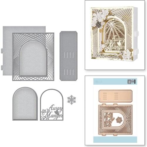 Christmas New Metal Cutting Dies Scrapbooking Handmade Tools Craft Mold Cut Stencil DIY Card Make Mould Model Decoration 2021