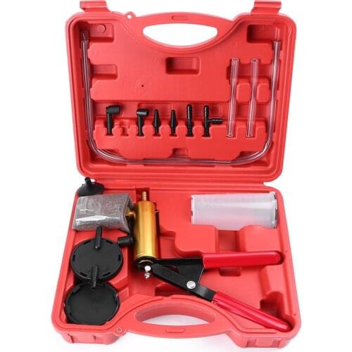 Hand Held Vacuum Pressure Pump Tester Tool Durable Brake Fluid Bleeder Bleeding Kit for Car Motorbike Moped Motor Bike