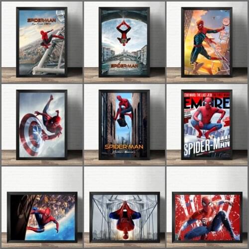 Marvel Avengers Superheroes Canvas Painting Spiderman Poster and Prints Wall Art Picture for Kids Room Home Decor Cuadros