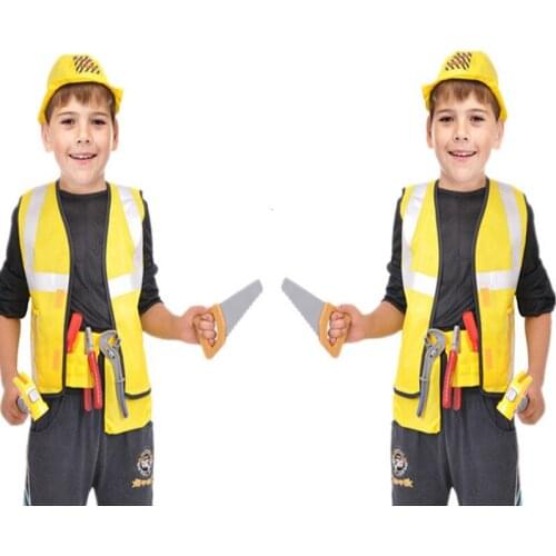 Halloween party cosplay engineer cosplay for children engineer uniform cosplay engineer mechanical engineer toy for boys uniform
