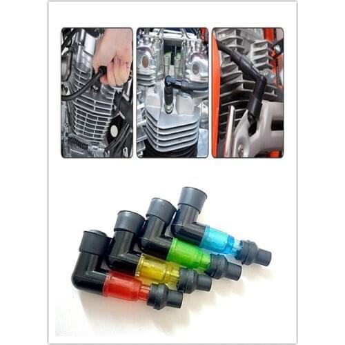 Universal cyclopropane 8mm ignition coil elbow spark plug cover head for Kawasaki ZX7R ZX7RR ZX9 ZZR1200 ER-5 GPZ500S