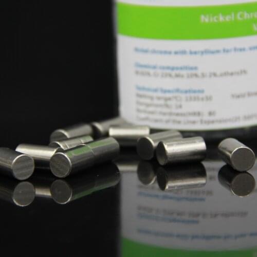 1kg/Box High Strength Nickel Chromium Alloy With Beryllium Ceramic Metal Alloys For Dental Lab Use