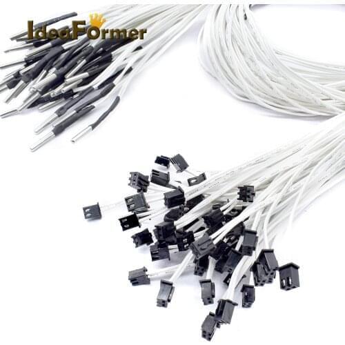 1M/2M HT-NTC100K Thermistor Temperature Sensor For 3D Printer Parts High Temperature 350 Degrees Filament Hot end Kit B3950