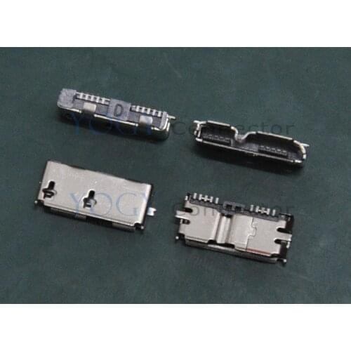 10 pcs/lot) SMD Female Micro USB 3.0 Connectors Plug fit for Phone, HDD