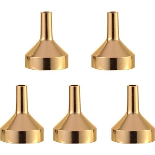 10 Pieces Mini Metal Funnels For Filling Small Bottles Refill Perfume Essential Oil Liquid Dispensing Tool For Lab Supplies