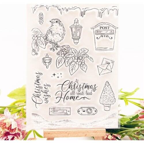 11x15cm Spring bird tree Transparent Clear Stamps Silicone Seals Roller Stamp DIY scrapbooking photo album/Card Making