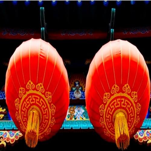 2PC Mid-Autumn Festival Lantern Chinese Antique Red Chandelier Chinese Spring Festival Terrace Decoration Chinese Restaurant