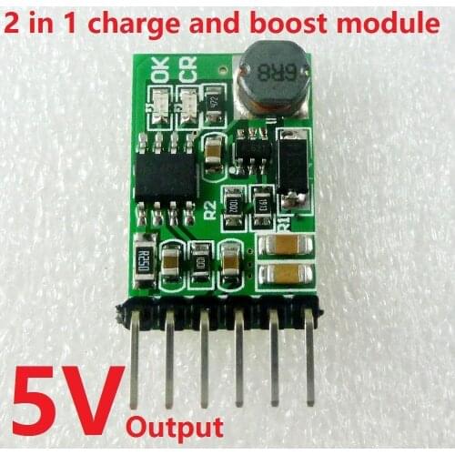 2in1 4.2V Charger & 5V Discharger Board DC DC Converter Step-up Module 18650 UPS