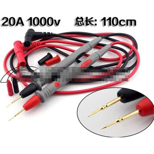50pairs/set Type A Digital Multimeter Universal Superfine pen 1000V 20A Test Lead Probe Cable SMD SMT Needle Tip
