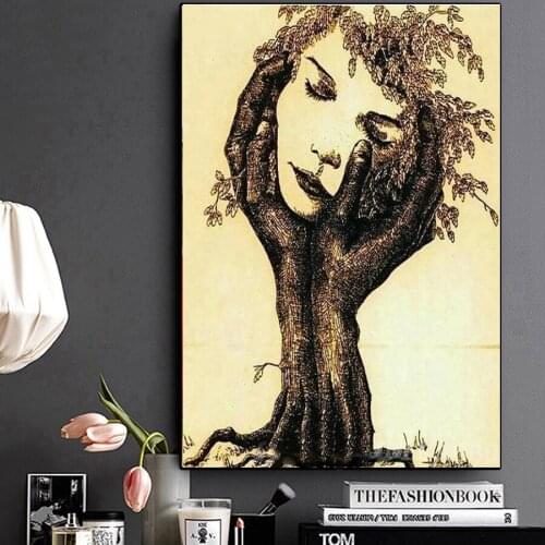 Diy Diamond Painting hand tree woman diamond mosaic full square drill diamond embroidery cross stitch abstract painting home art