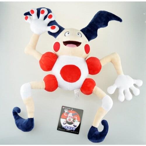 46cm Pokemon Anime Figure Mr. Mime Plush Toys Soft Stuffed Animals Cartoon Dolls Birthday Gifts For Children