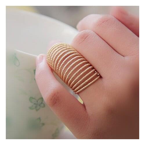 Timlee R136 Free Shipping,New Vintage Alloy Long Spring Finger Rings, Jewelry wholesale