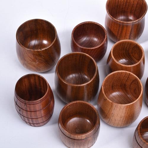 Wooden Big Belly Cups Handmade Natural Spruce Wood Cups Beer Tea Coffee Milk Water Cup Kitchen Bar Drinkware Dropshipping