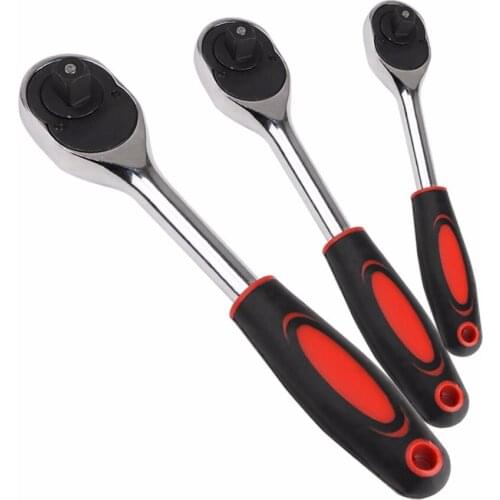 1/4" 3/8" 1/2"inch Ratchet Wrench 24 Teeth Extending Telescopic Ratchet Socket Wrench Tool Plate Ratchet Handle Wrench