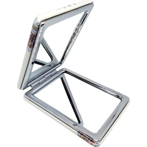 Makeup Pocket Mirror Accessory Bag Mirror Folding Portable Mini Mirror Double Sided Makeup Mirrors Cosmetic Tool 1Pcs Istanbul