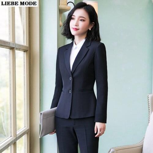 Women's Office Trouser Suits LIEBE MODE China