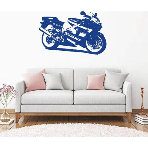 Moto GP Race Motorcycle Racing Sticker Decal Posters Vinyl Wall Pegatina Decor Mural Sticker Autobike Racing Decals DW7240