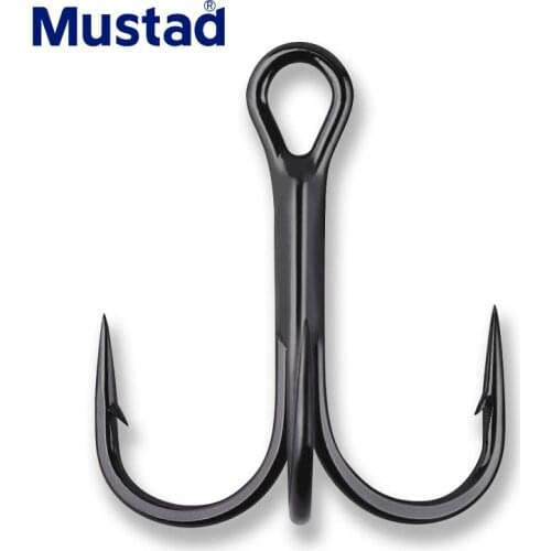 Mustad TR78 1-38KG Drag Range - 1X Strong for Big GAME In Both Fresh-and Saltwater Ultrapoint KVD ELITE ROUND BEND Treble Hook