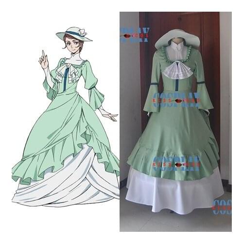 [Customize]+Hat+Petticoat Anime BUNGO STRAY DOGS Margaret Retro Victoria Dress Halloween Cosplay Costume Party Suit For Women
