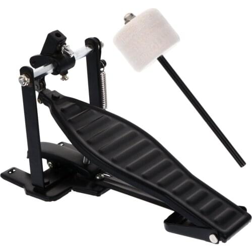New Aluminum Alloy Drum Pedal Bass Drum Kick Pedal Instrument Supply Percussion Instrument Accessories Black Fast Shipping
