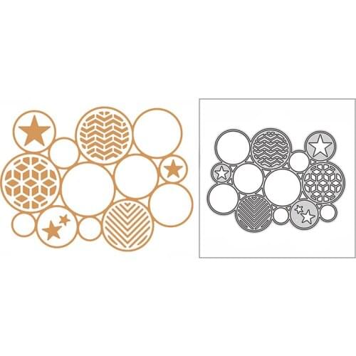 New Star Diamond Ball Craft Embossing Mold 2021 Metal Cutting Dies for DIY Decorative Scrapbooking Album Card Making No Stamps