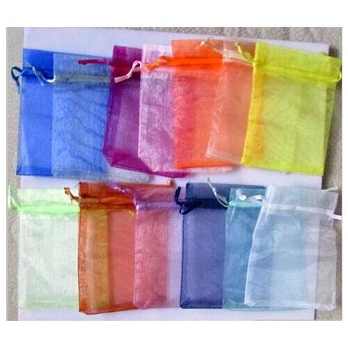 Wholesale Organza Bags 13x18cm,Drawable Wedding Gift Bags & Pouches,300pcs/lot